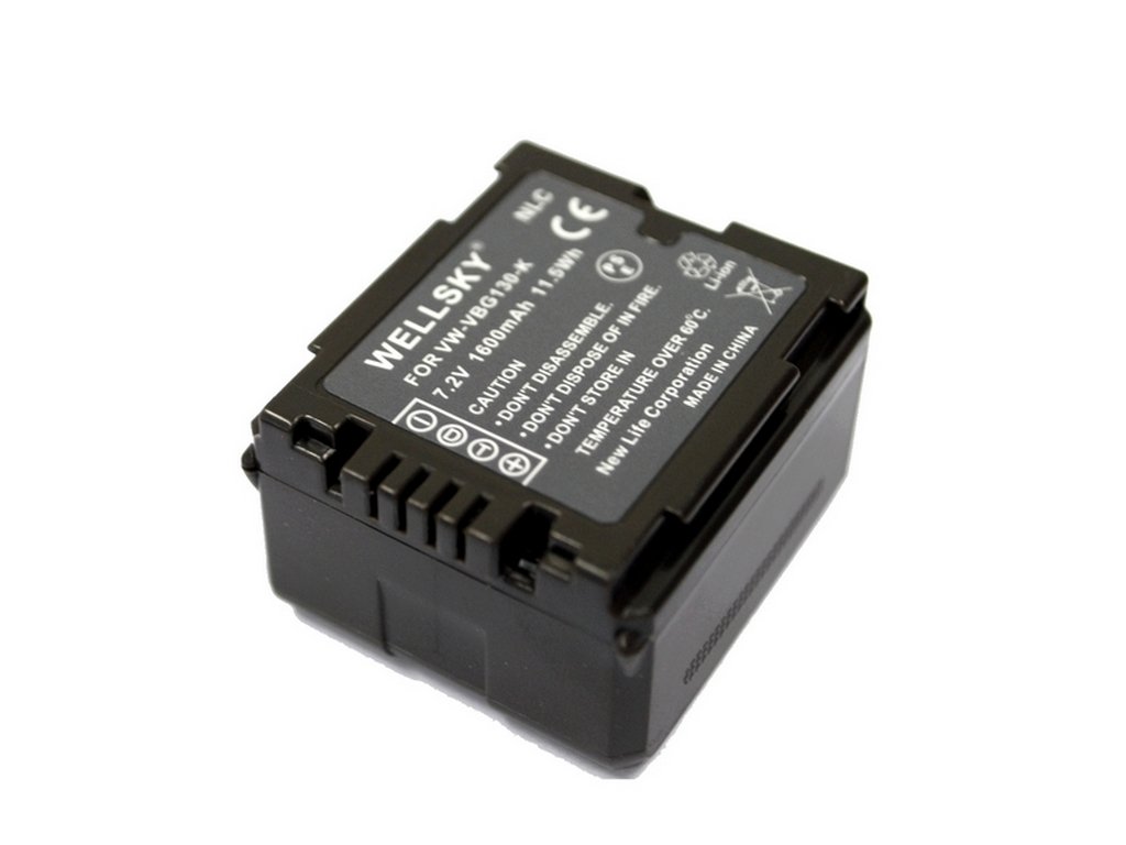 Amazon | WELLSKY VW-VBG130-K 互換バッテリー [ 純正充電器で